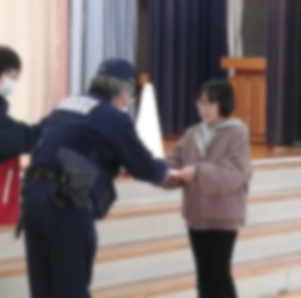 児童会長が交通安全リーダーに