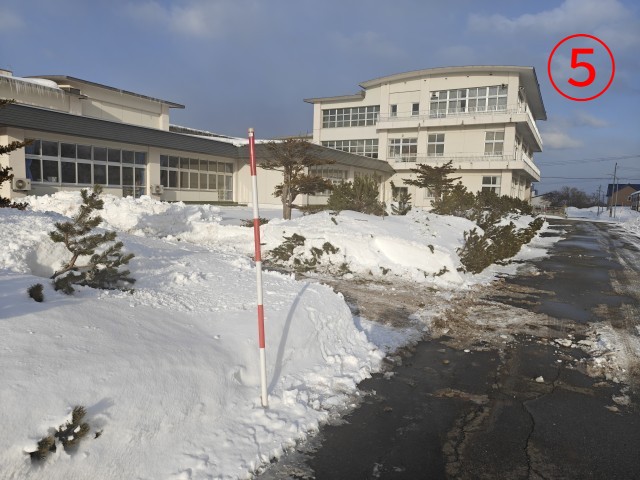 ⑤生徒乗降場所