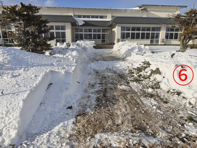 ⑥生徒登校通路